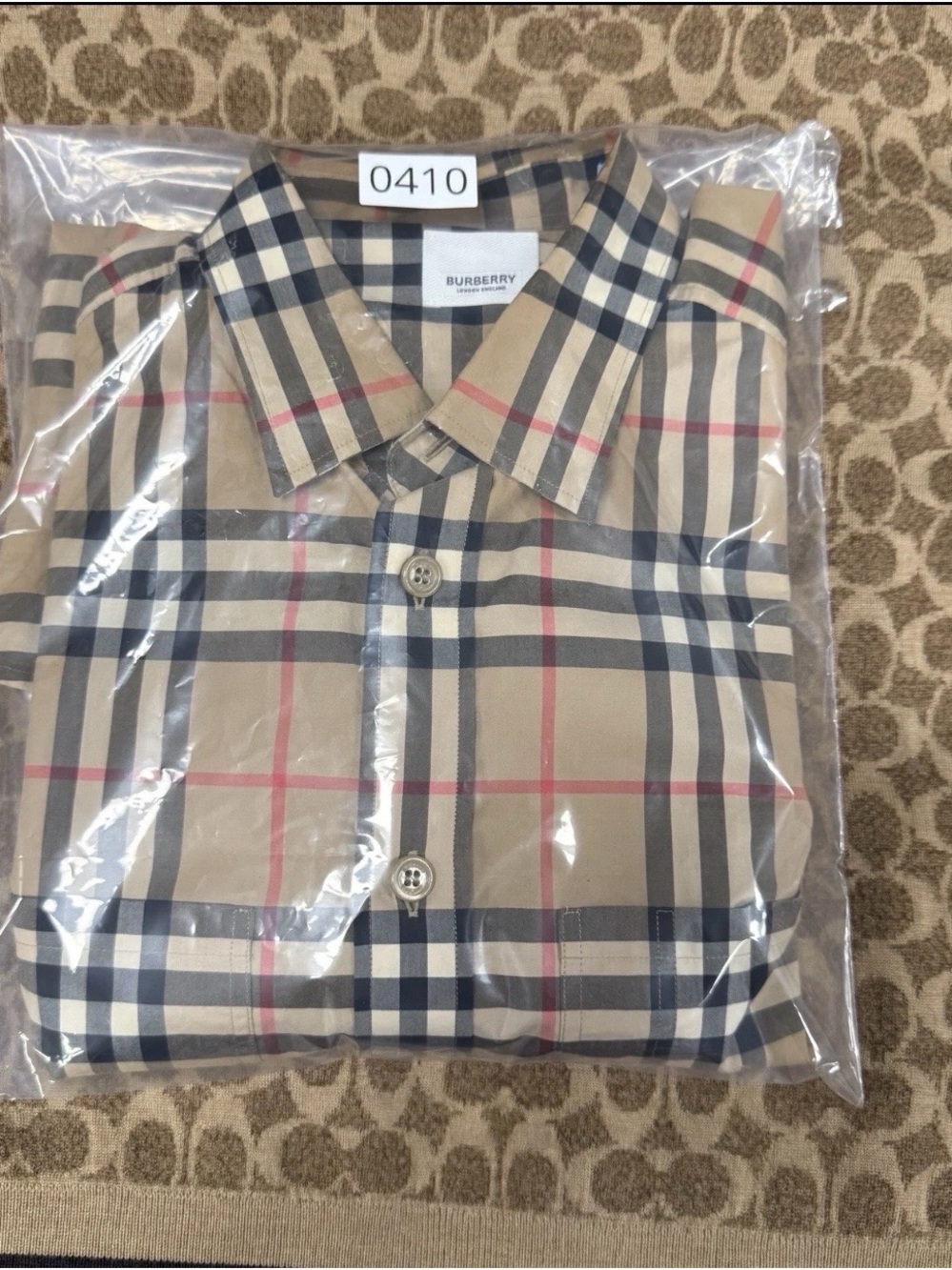 BURBERRY Buttoned Up Collared Shirt Check Large L - Picture 14 of 14